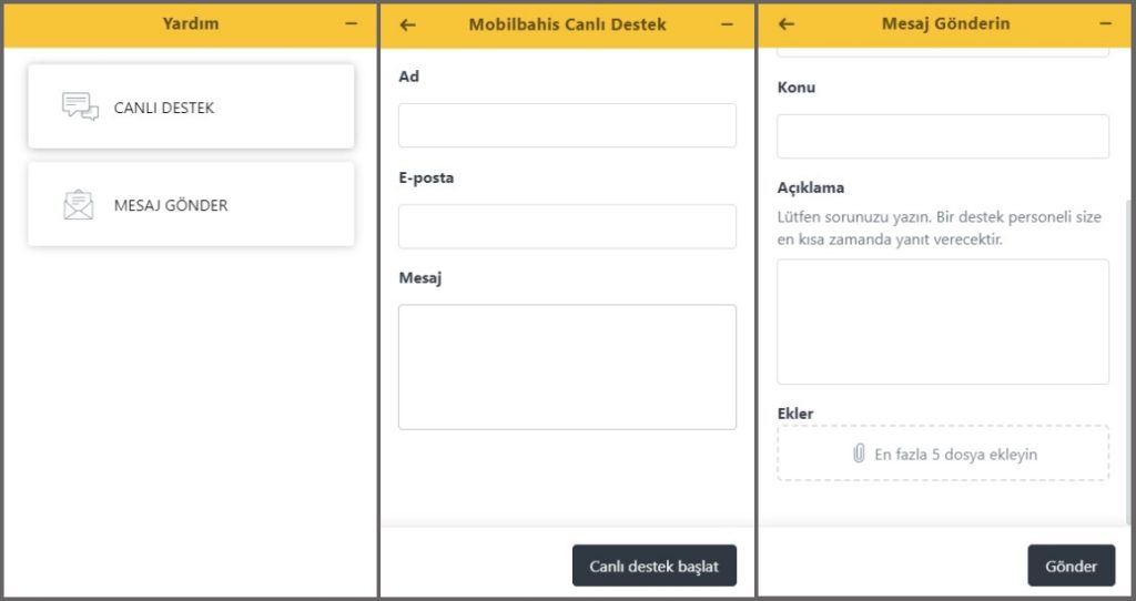Mobilbahis777 Şikayet Destek