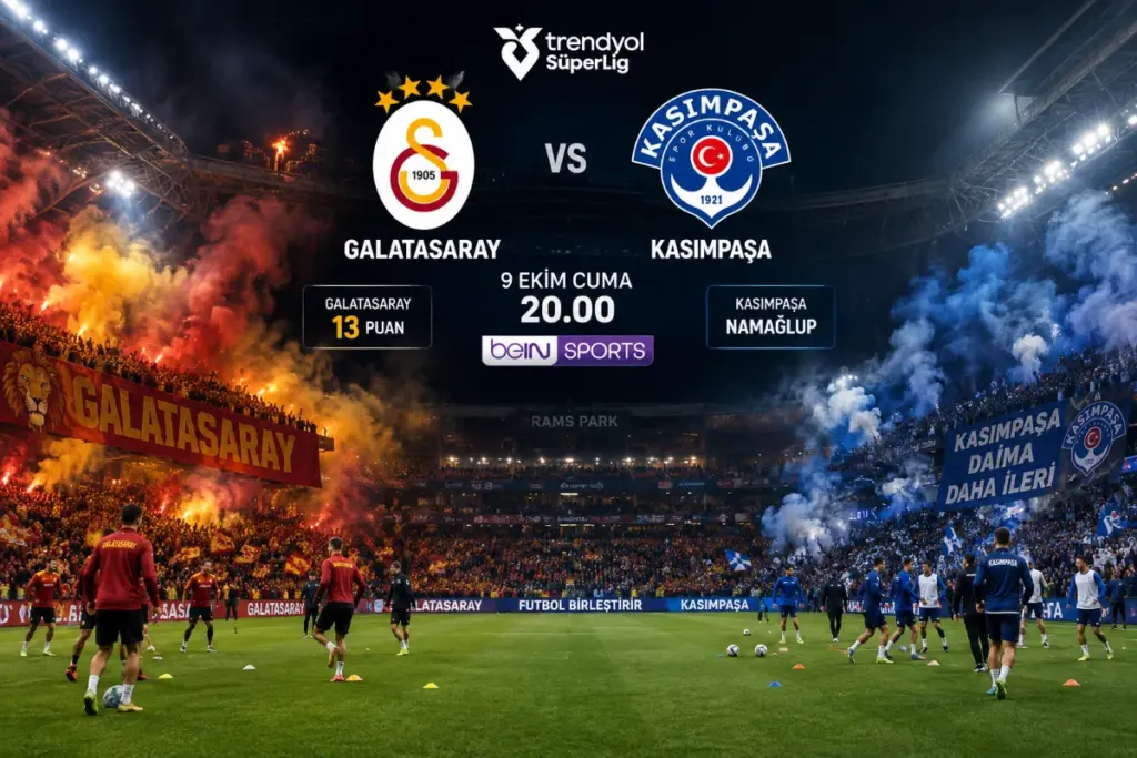 Galatasaray – Kasımpaşa Mücadelesi: Dev Maçın Detayları ve Muhtemel Kadrolar